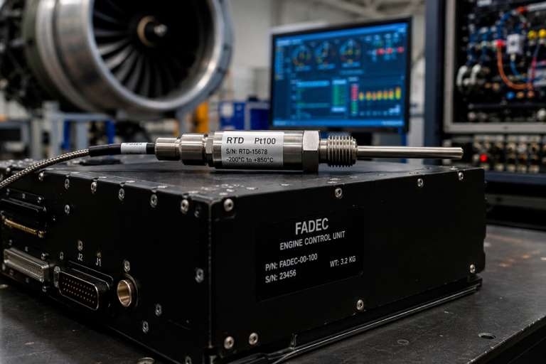 Aircraft workshop with FADEC unit